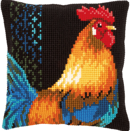 DIY Cross stitch cushion kit Rooster