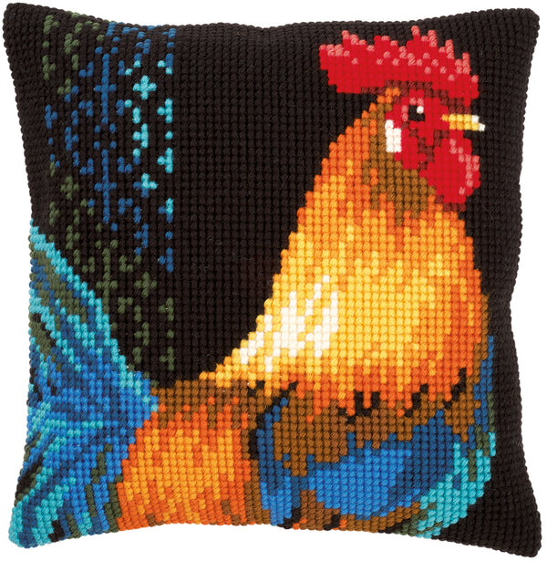 DIY Cross stitch cushion kit Rooster