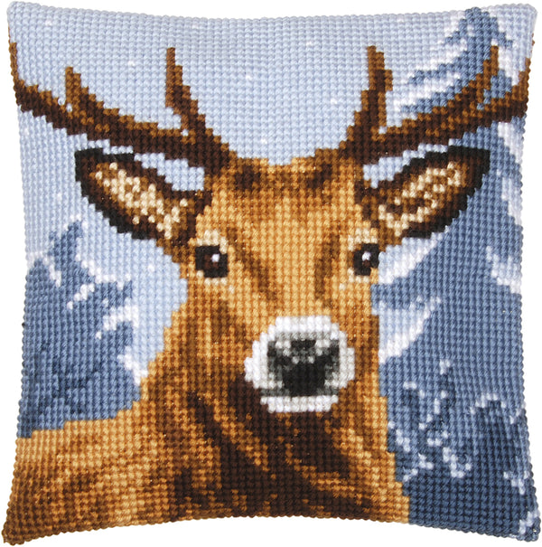 DIY Cross stitch cushion kit Deer