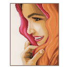 DIY Counted cross stitch kit Woman with scarf