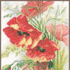 DIY Counted cross stitch kit Poppies