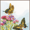 DIY Counted cross stitch kit Swallowtails 25 x 35 cm / 10" x 14"