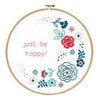 DIY PN-0156333 Counted crossstitch kit with hoop Vervaco "Modern flowers"  /