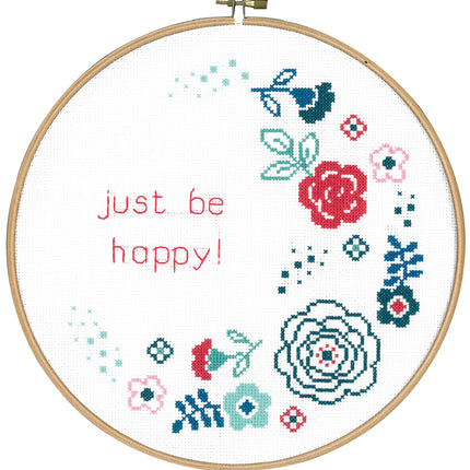 DIY PN-0156333 Counted crossstitch kit with hoop Vervaco "Modern flowers"  /