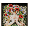 DIY Counted cross stitch kit Girl with flowers