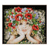 DIY Counted cross stitch kit Girl with flowers