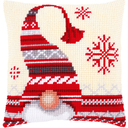 DIY Cross stitch cushion kit Christmas elf