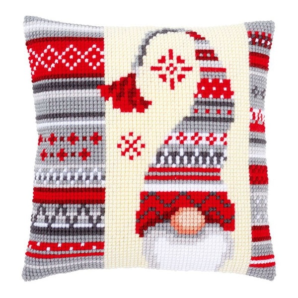 DIY Cross stitch cushion kit Christmas elf