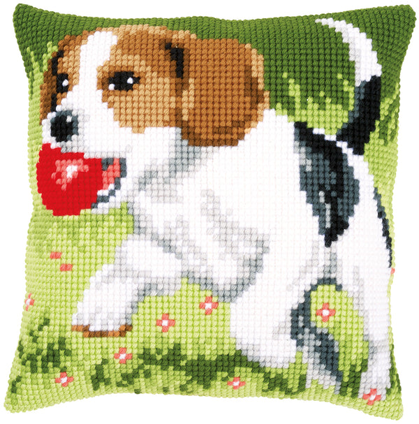 DIY Cross stitch cushion kit Beagle