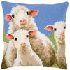 DIY Cross stitch cushion kit Curious sheep