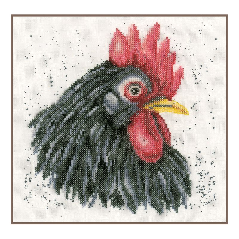 DIY Counted cross stitch kit Black chicken