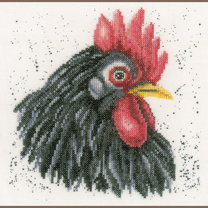 DIY Counted cross stitch kit Black chicken