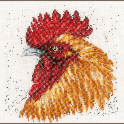 DIY Counted cross stitch kit Brown rooster