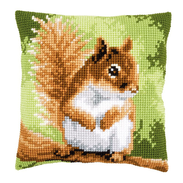 DIY Cross stitch cushion kit Squirrel