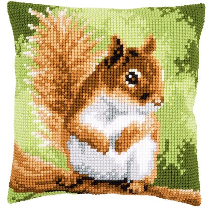 DIY Cross stitch cushion kit Squirrel