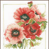 DIY Counted cross stitch kit Anemone bouquet
