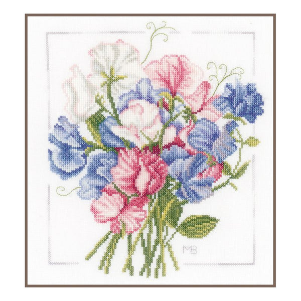 DIY Counted cross stitch kit Colourful bouquet