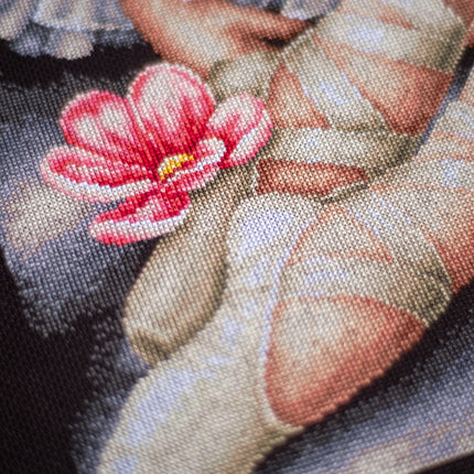 DIY Counted cross stitch kit My little ballerina shoes