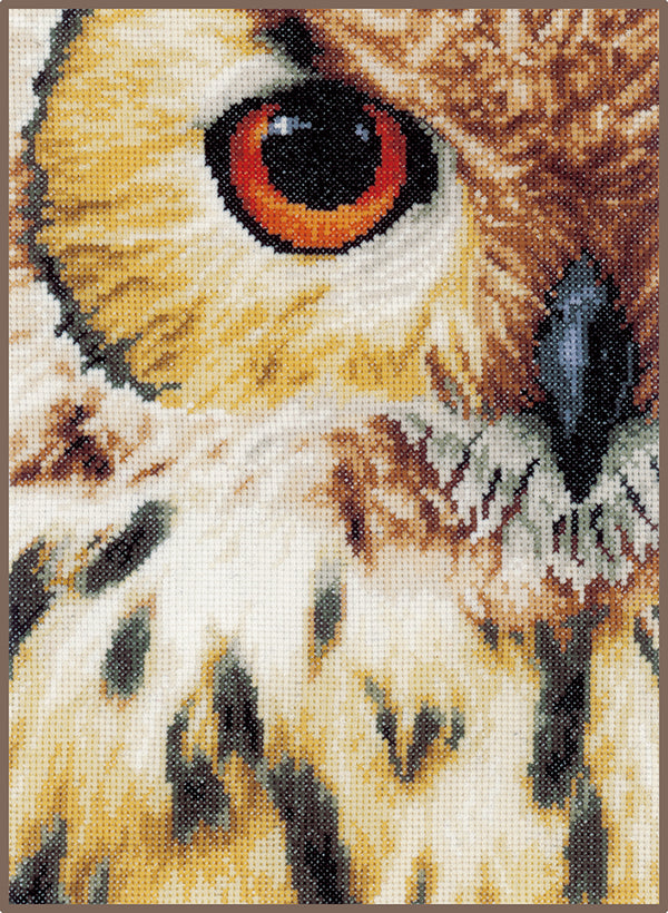 DIY Counted cross stitch kit Owl