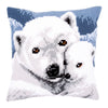 DIY Cross stitch cushion kit Polar bear