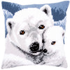 DIY Cross stitch cushion kit Polar bear