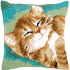 DIY Cross stitch cushion kit Cat