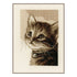 DIY Counted cross stitch kit Kitten 24 x 31 cm / 9.6" x 12.4"