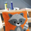 DIY Latch Hook Cushion Kit "Raccoon"