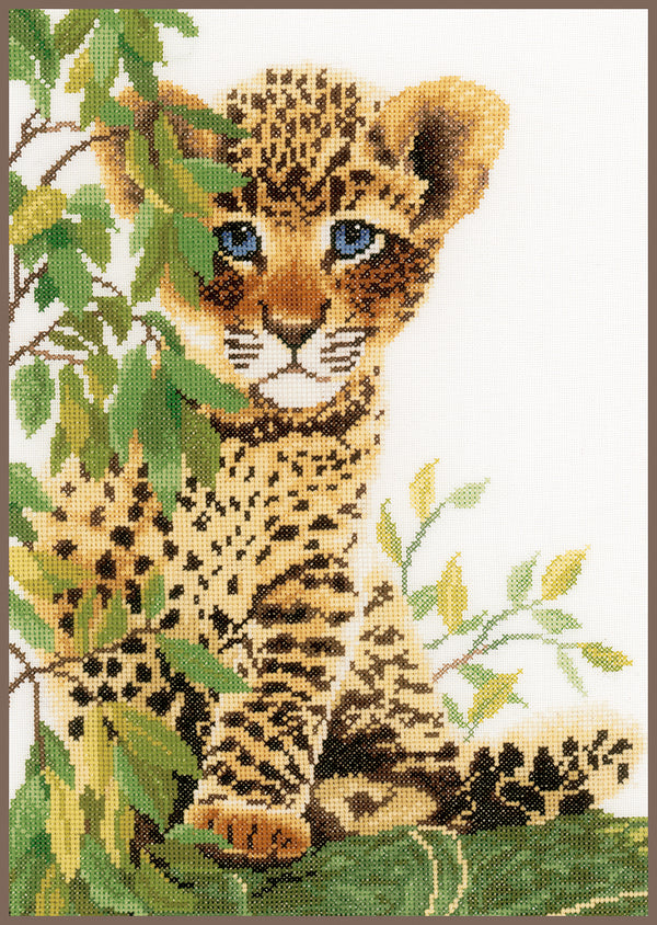 DIY Counted cross stitch kit Little panther