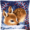 DIY Cross stitch cushion kit Little deer