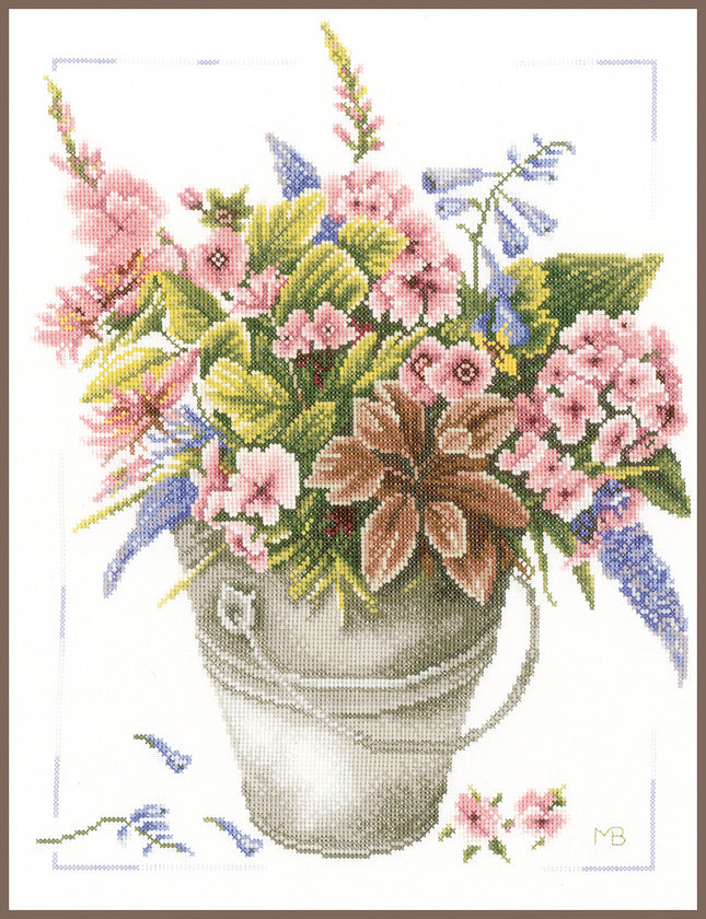 DIY Counted cross stitch kit Bouquet of flowers