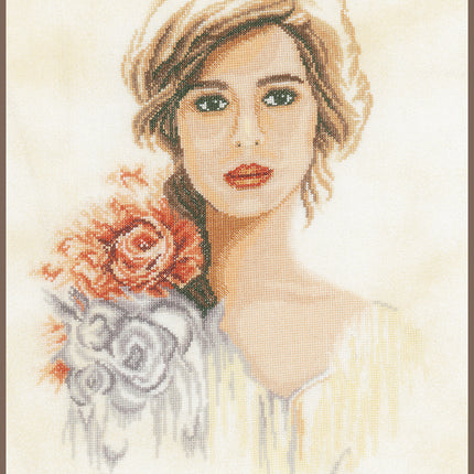 DIY Counted cross stitch kit Romantic lady