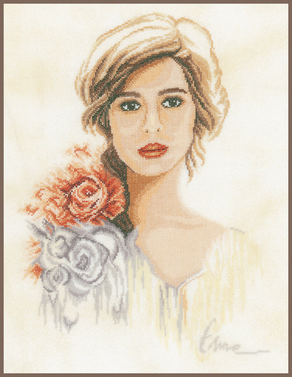 DIY Counted cross stitch kit Romantic lady