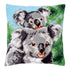 DIY Cross stitch cushion kit Koala with baby