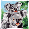 DIY Cross stitch cushion kit Koala with baby