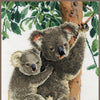 DIY Counted cross stitch kit Koala with baby 27 x 38 cm / 10.8" x 15.2"