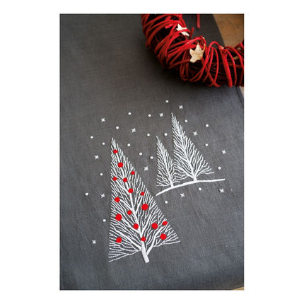 DIY Table Runner kit "Table runner kit Christmas trees"