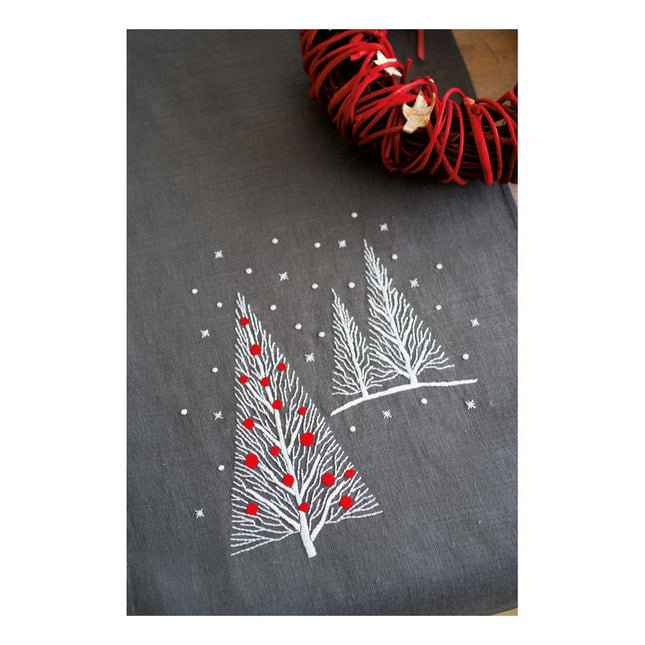 DIY Table Runner kit "Table runner kit Christmas trees"
