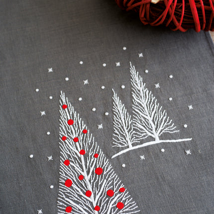 DIY Table Runner kit "Table runner kit Christmas trees"