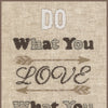 DIY Counted cross stitch kit Do what you love 18 x 29 cm / 7.2" x 11.6"