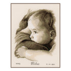 DIY Counted cross stitch kit Baby hug 22 x 28 cm / 8.8