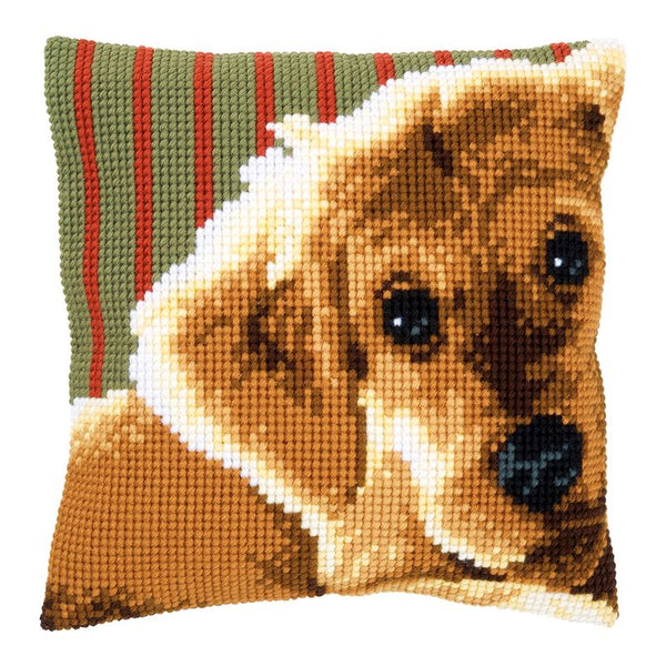 DIY Cross stitch cushion kit Dog