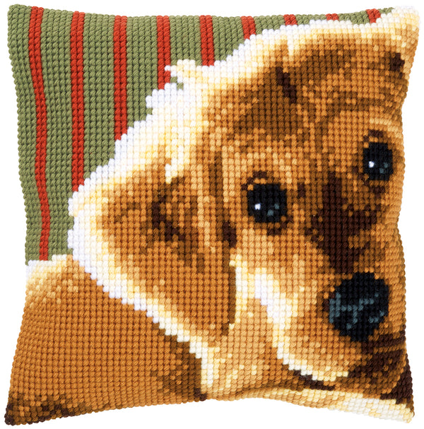 DIY Cross stitch cushion kit Dog