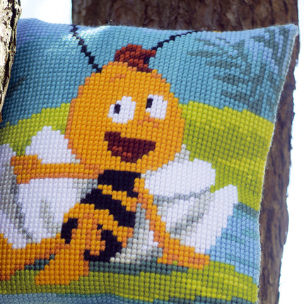 DIY Cross stitch cushion kit MDB Willy & waterlily