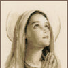 DIY Counted cross stitch kit Holy Mary 20 x 25 cm / 8" x 10"