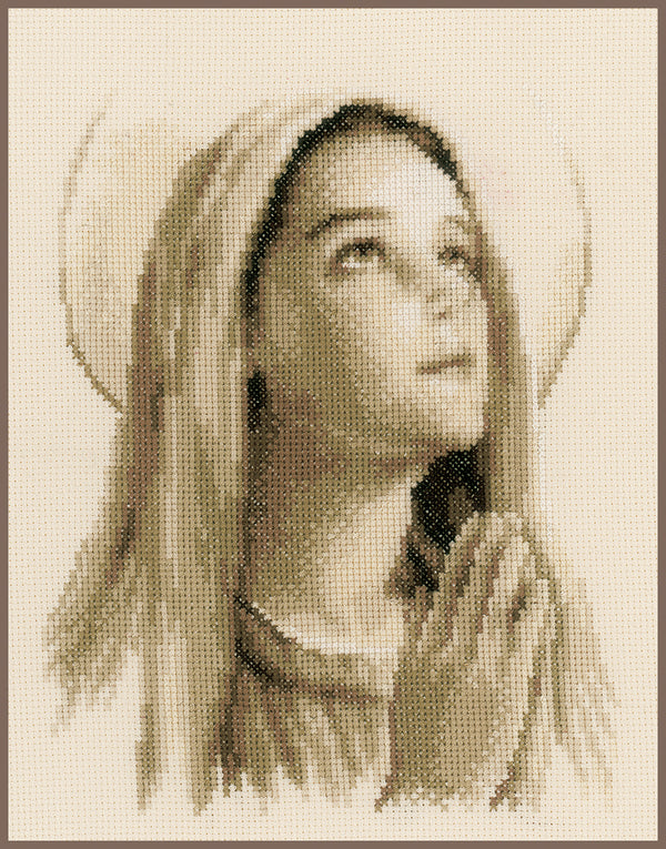 DIY Counted cross stitch kit Holy Mary 20 x 25 cm / 8