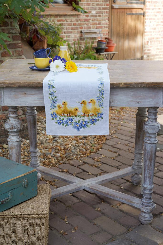 DIY Table Runner kit "Aida table runner kit Little ducks"