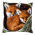 DIY Cross stitch cushion kit Foxes