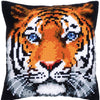 DIY Cross stitch cushion kit Tiger