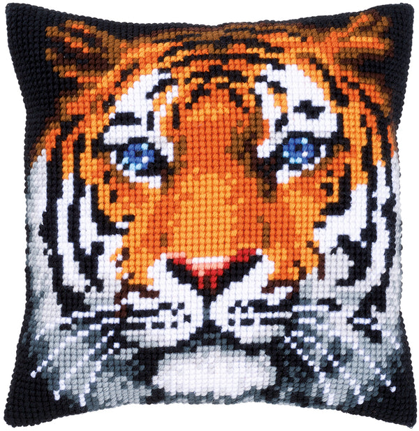 DIY Cross stitch cushion kit Tiger